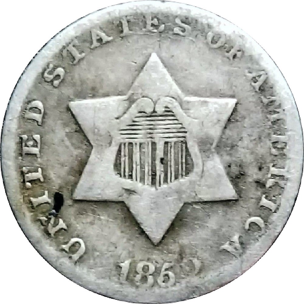 1852-Three-Cent-Silver